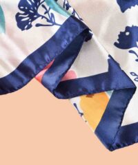 printed silk scarf