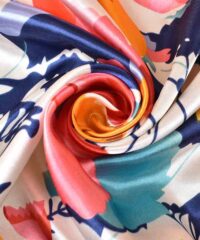 printed silk scarf