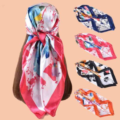 printed silk scarf