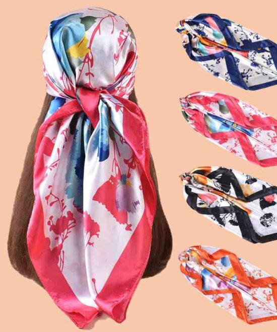 printed silk scarf