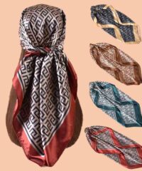 Printed Satin Headscarf