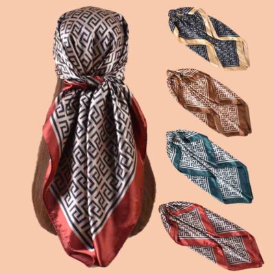 Printed Satin Headscarf