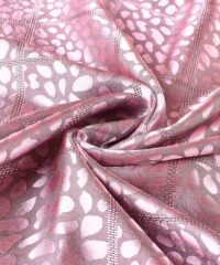 leoparf print imitation silk scarf