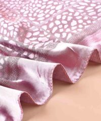 leoparf print imitation silk scarf