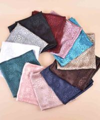 leoparf print imitation silk scarf