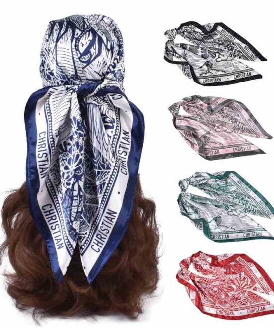 silk satin head scarf​