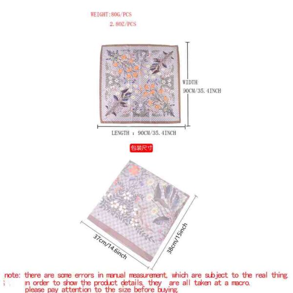 90 square scarf