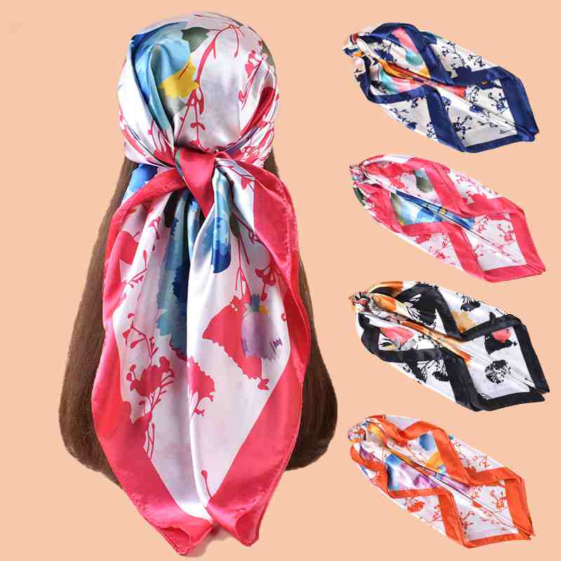 printed silk scarf
