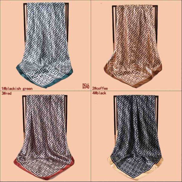 Printed Satin Headscarf