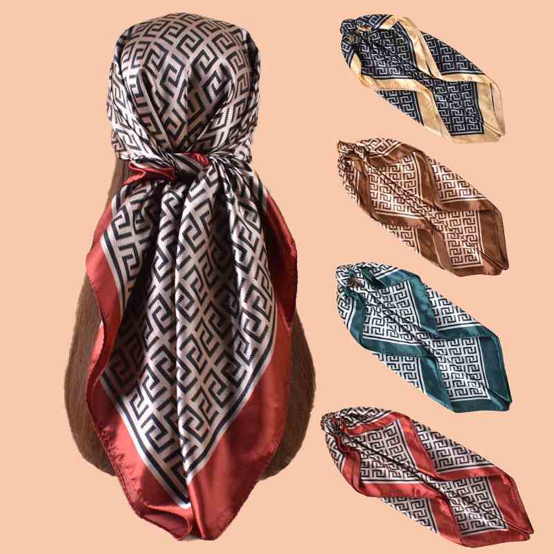 Printed Satin Headscarf