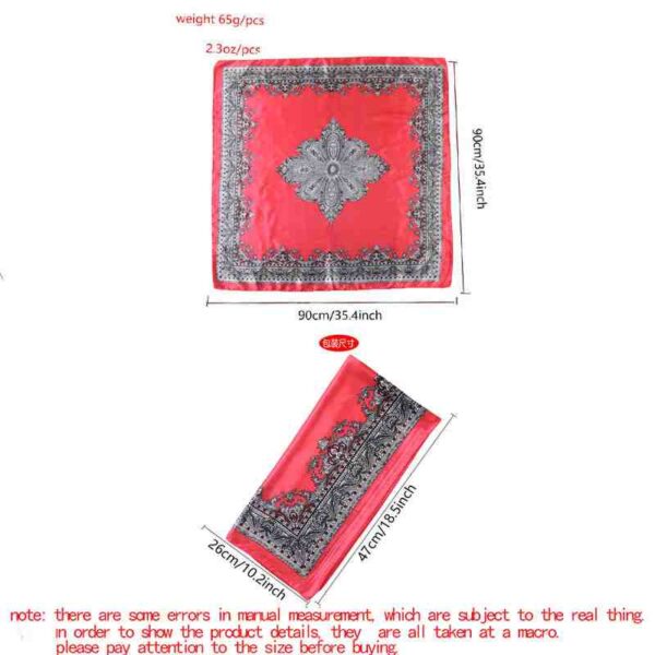 90 square scarf