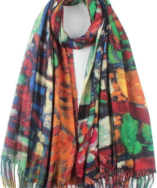 Colorful Oil Painting Scarf