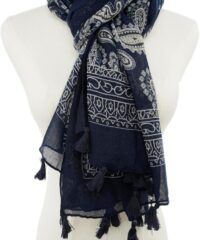 Dark Blue Cozy Versatile Shawl