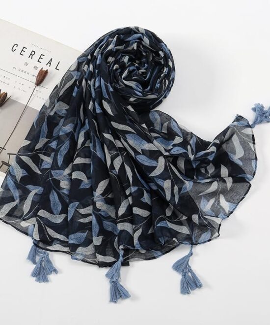 Leaf Vine Tulle Shawl