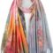 Pink Oil Painting Scarf
