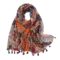 Shawl With Fringes Floral Printed Scarves