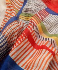 Stylish Splicing Striped Design