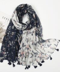 Women's Navy Blue Scarf