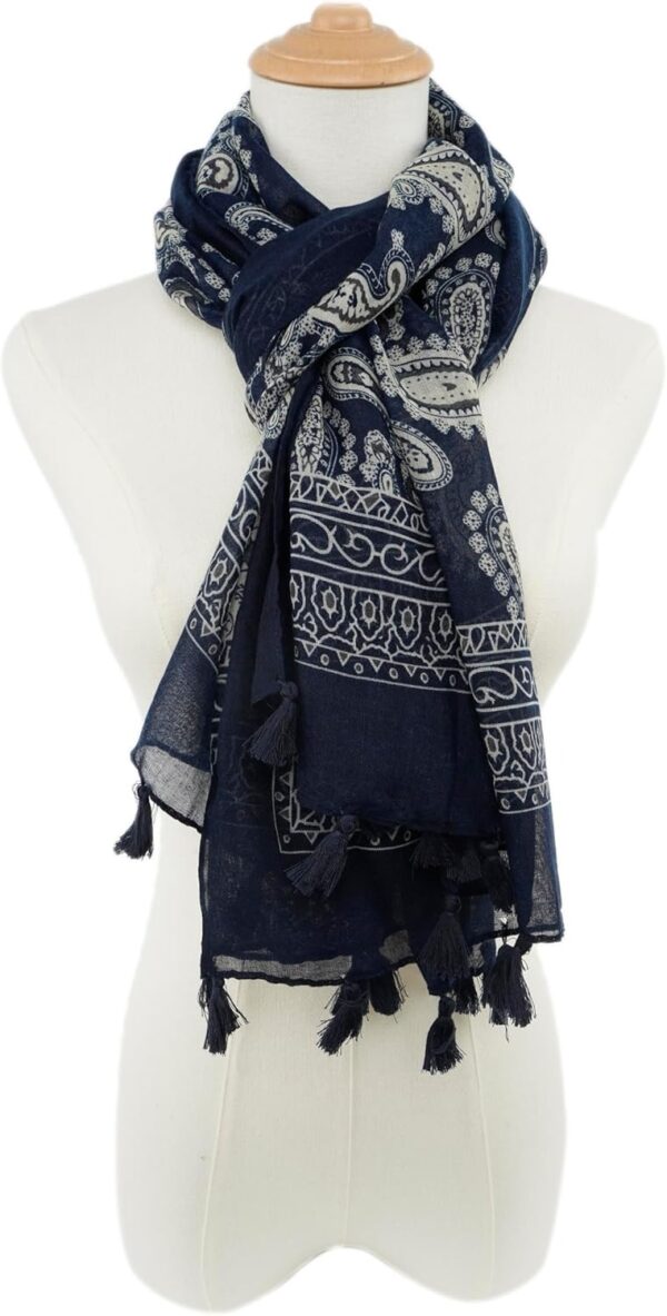 Dark Blue Cozy Versatile Shawl