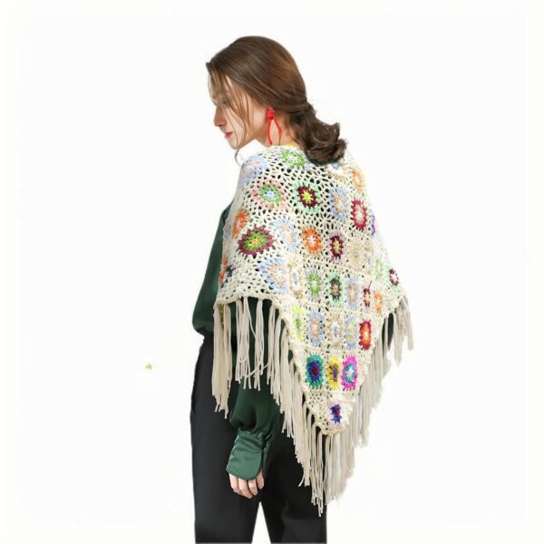 Women's granny square shawl