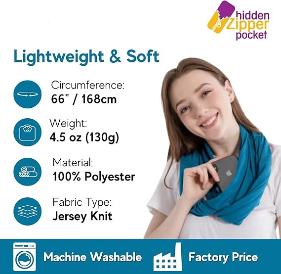 Hidden Zipper Pocket