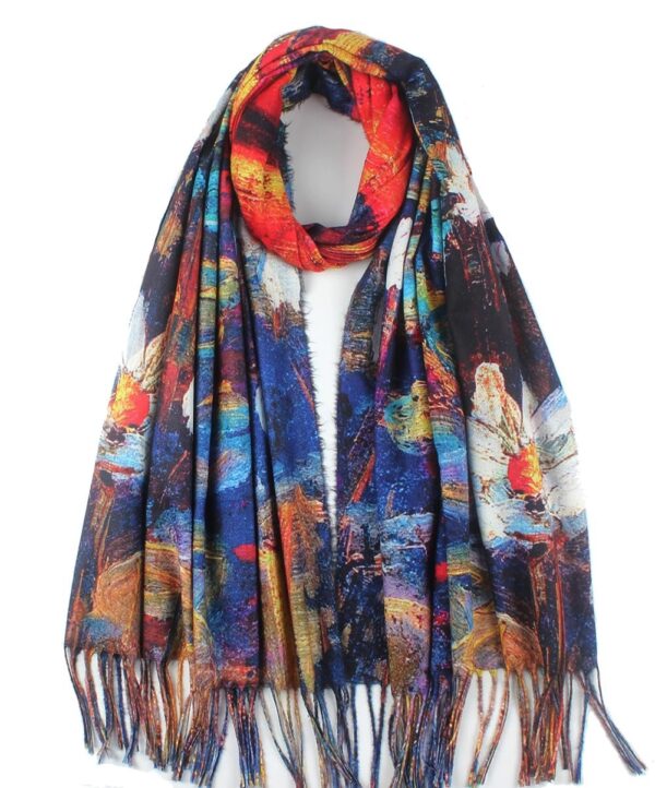 Sunset Water Lily Scarf