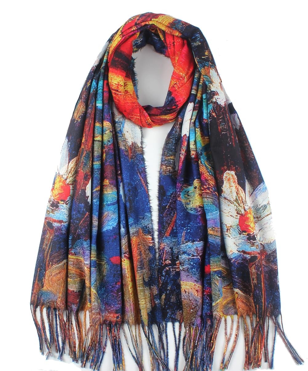 Sunset Water Lily Scarf