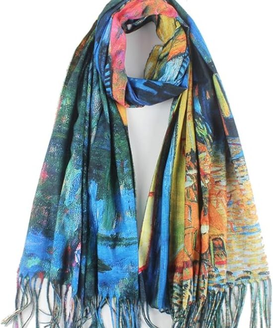 Oil Painting Series Long Scarf