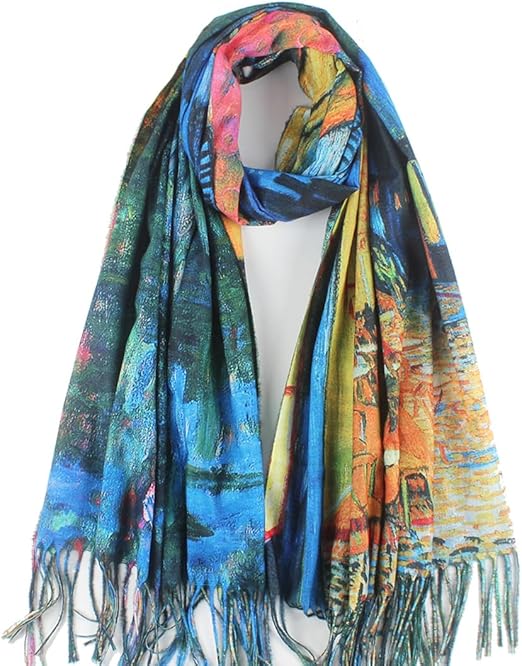 Oil Painting Series Long Scarf
